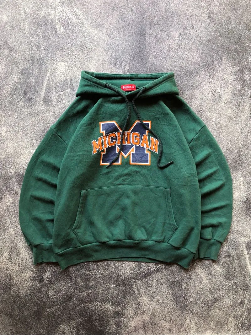 Hoddie Michigan Big Front Hit Logo Green Color☘️ photo 1