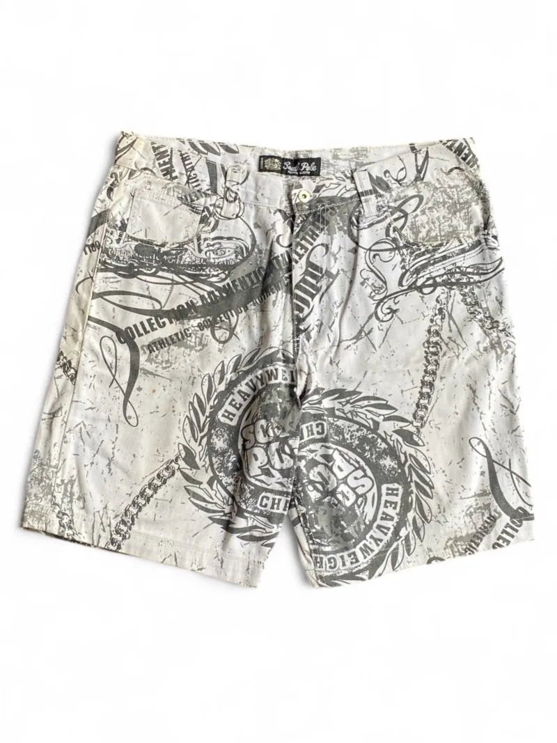 Y2K Southpole alloverprint sigilism jorts photo 1