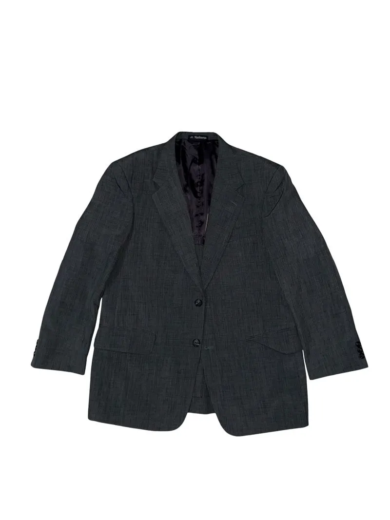 Oversized grey blazer with pattern photo 1
