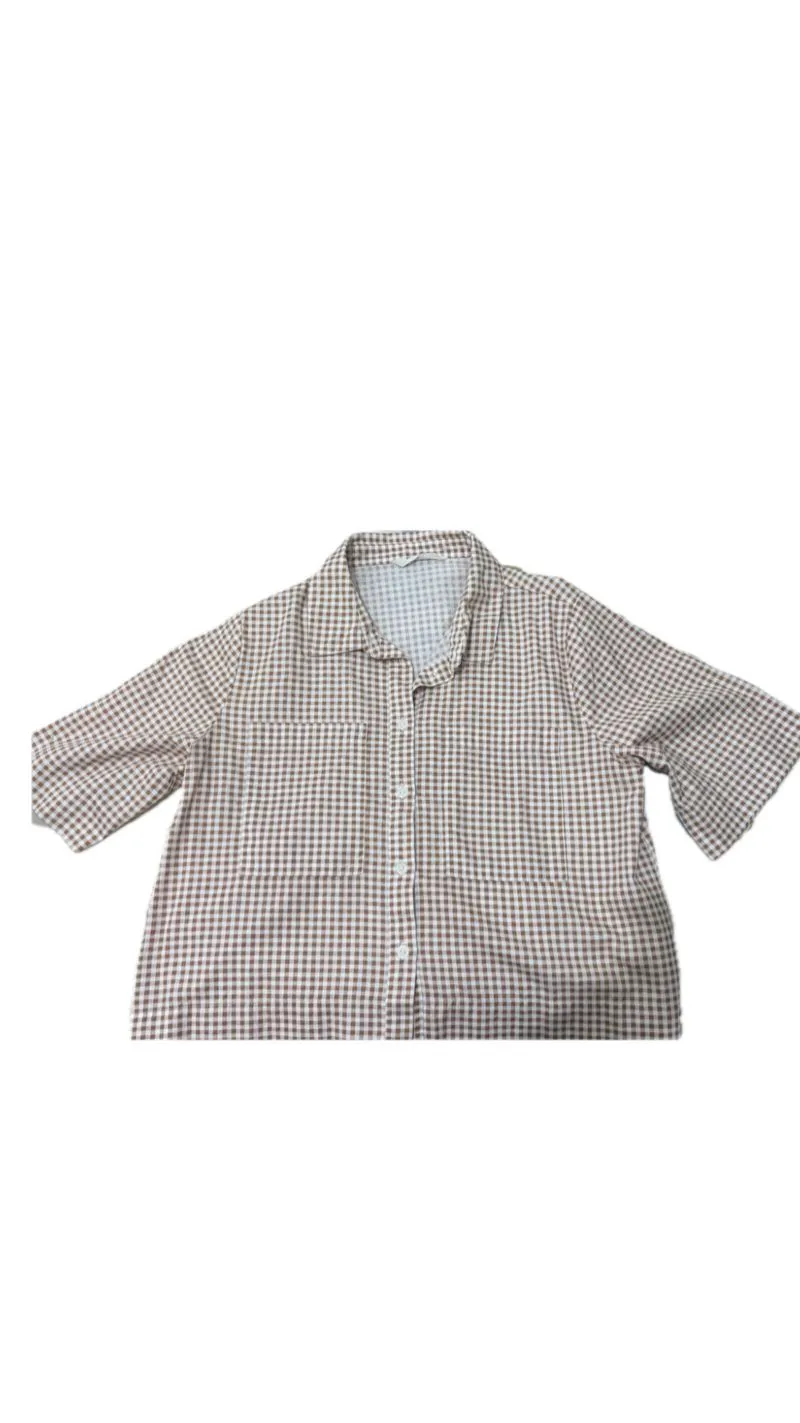 short sleeve crop shirt UK 6 photo 1