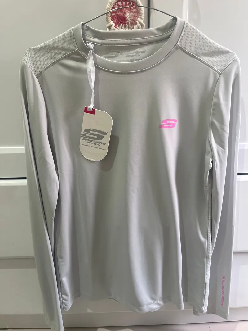 Skechers Sportswear T-shirt Wanita gray photo 1