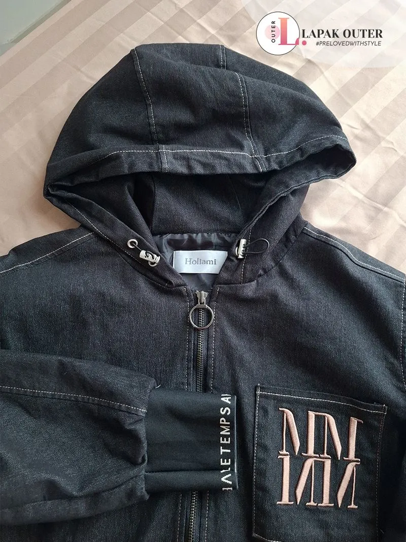  HOODIE DENIM JACKET - HOLIAMI SAND  (Original) photo 1