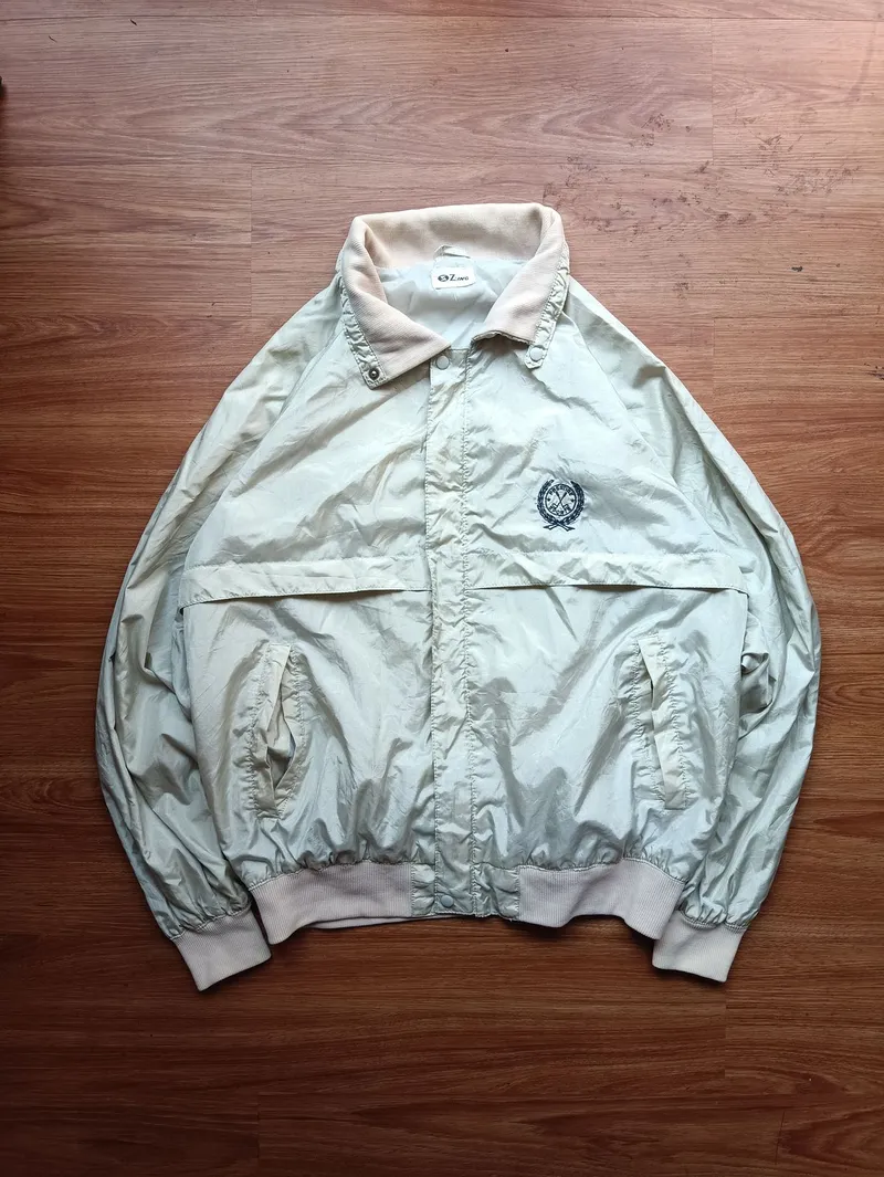 Streetwear Casual Bomber jacket Pria white photo 1