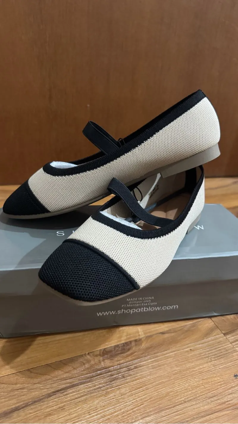 Shop at Blow Blow Gia Mary Jane Flats Knit photo 1