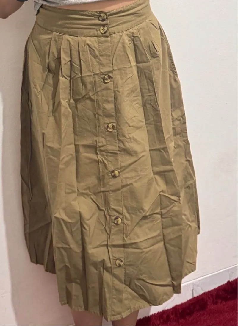 Mango Casual Skirt Wanita khaki photo 1
