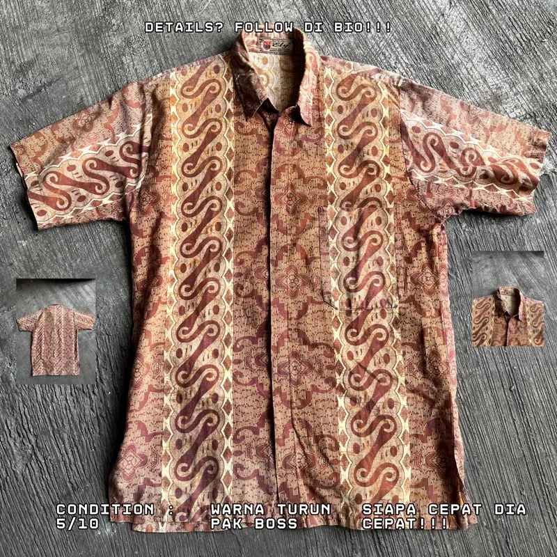 Kemeja Pendek Coklat  photo 1
