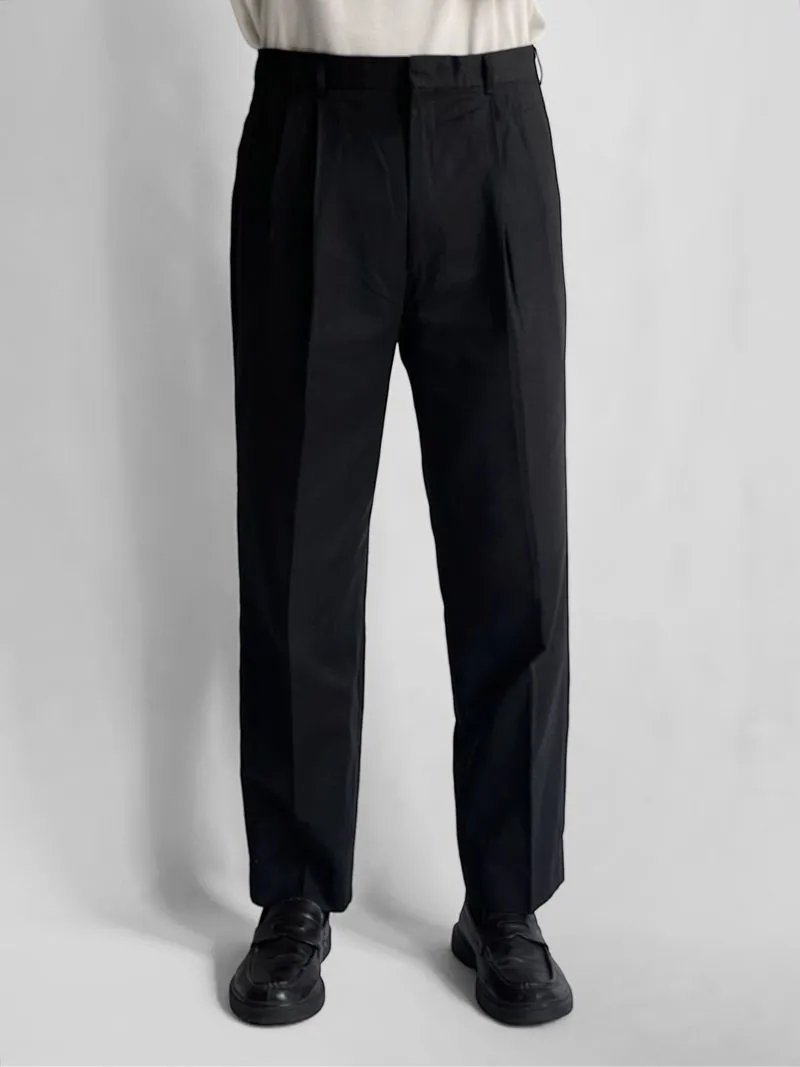 Austin Reed tailored trousers black regular fit pants celana photo 1