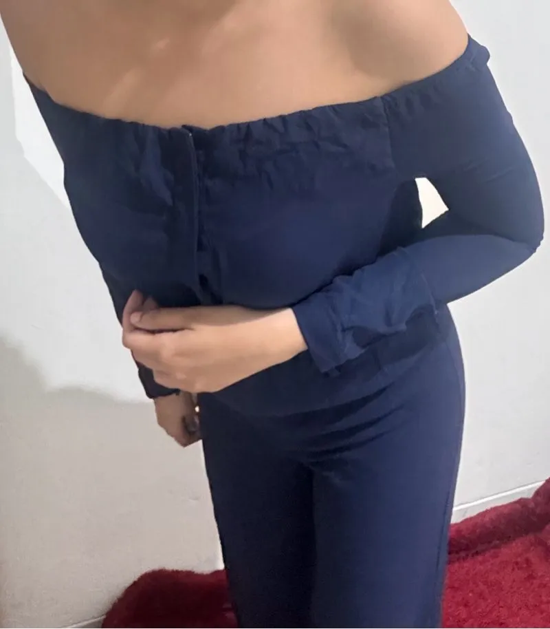 Pomelo Casual Wanita navy photo 1