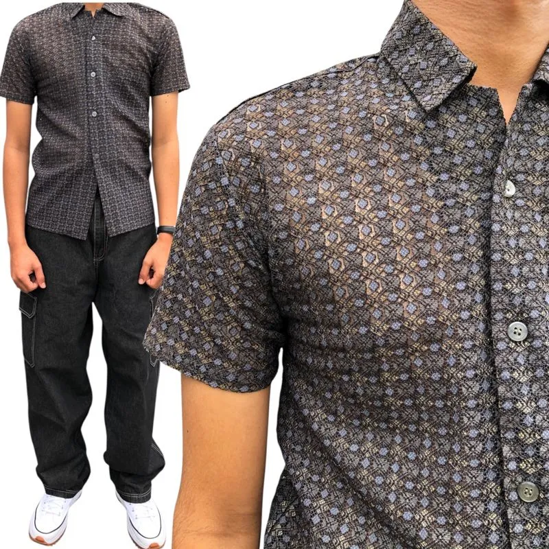Kemeja jaring Size S bisa M photo 1