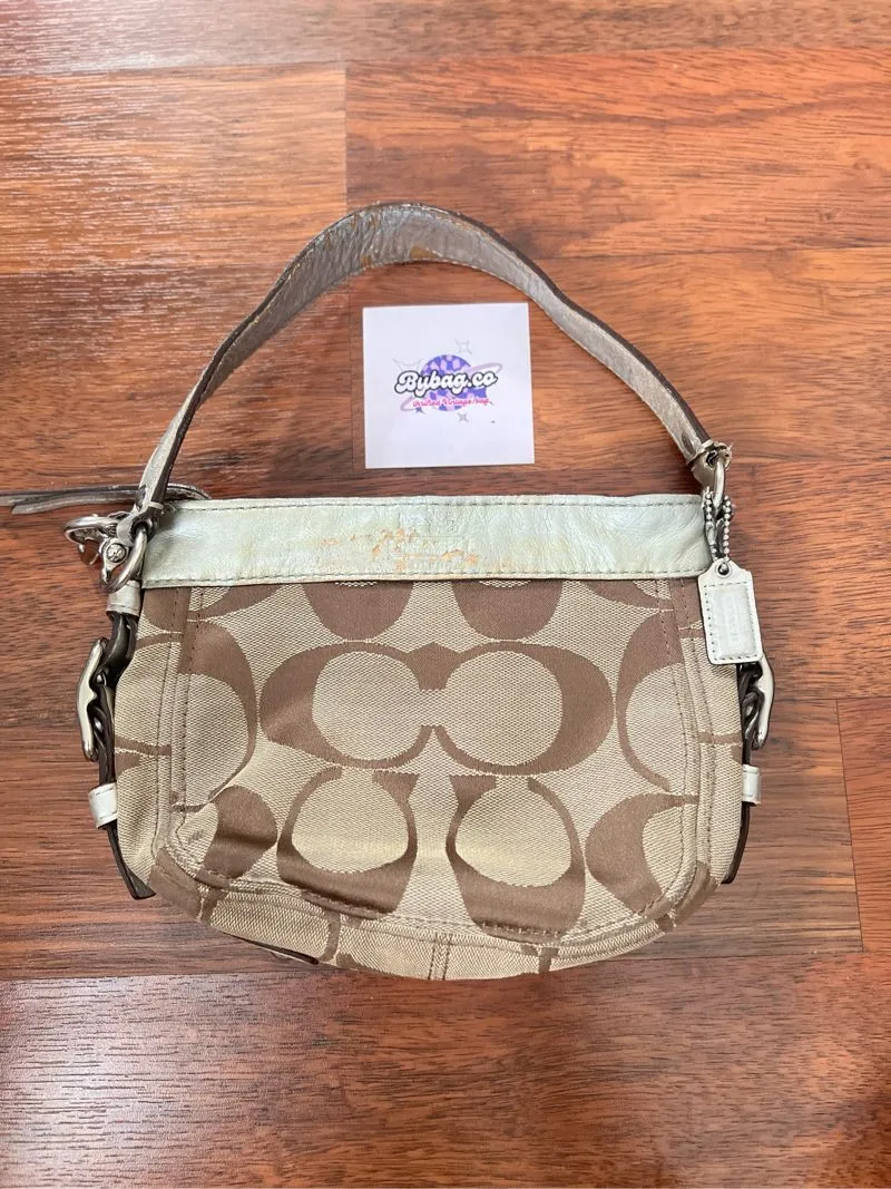 Coach Vintage Y2K Shoulder bag Wanita silver gray photo 1