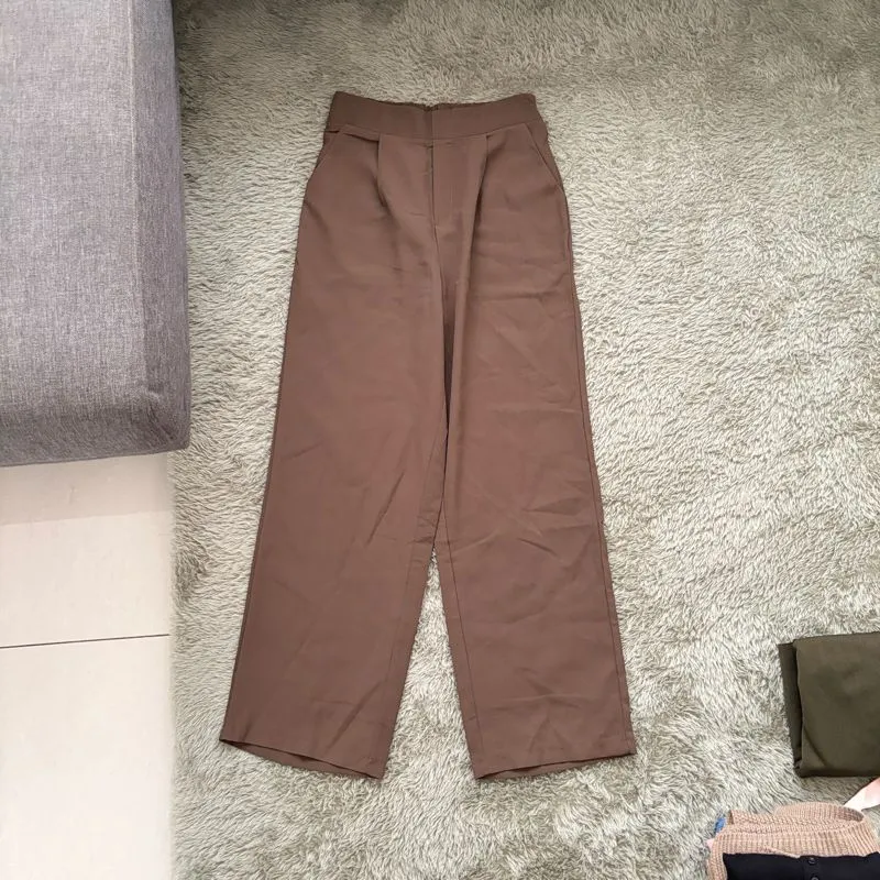 Celana panjang pants coklat kulot brown culottes photo 1