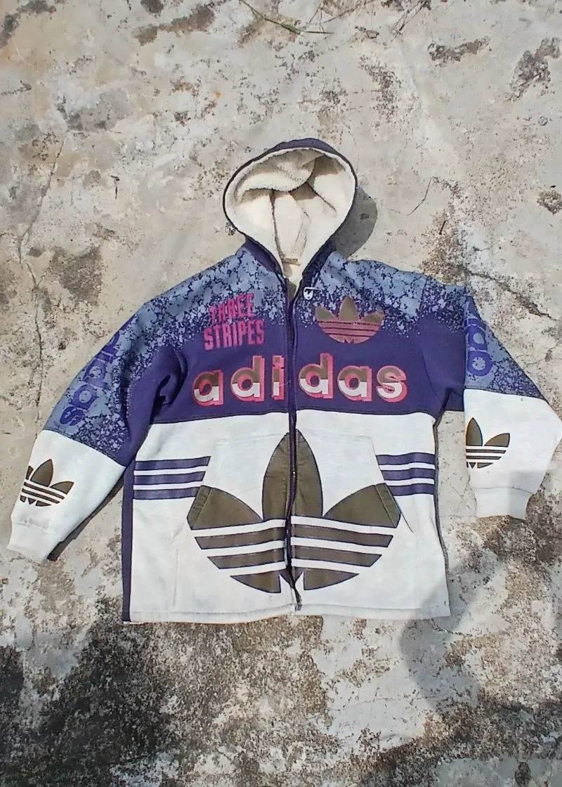 Adidas Descente
Vintage 90s Adidas Sherpa Hoodie Jacket Down photo 1