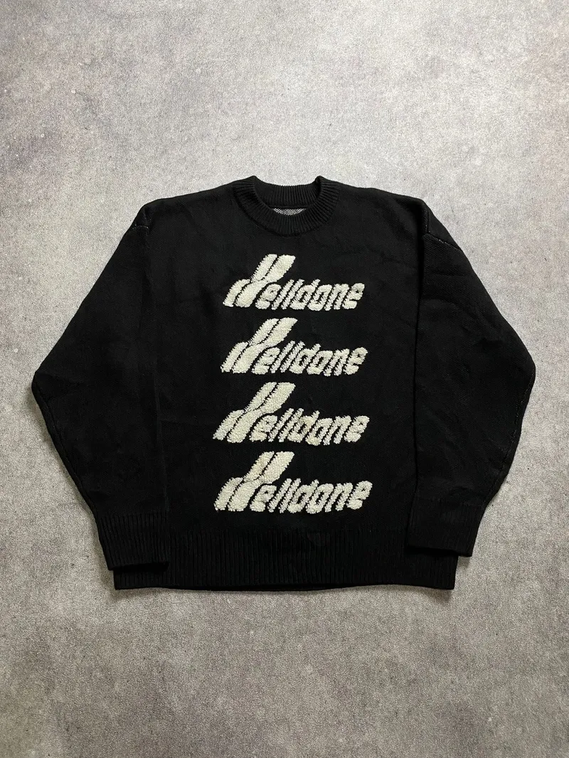 We11Done Minimalist Sweatshirt Pria white black photo 1