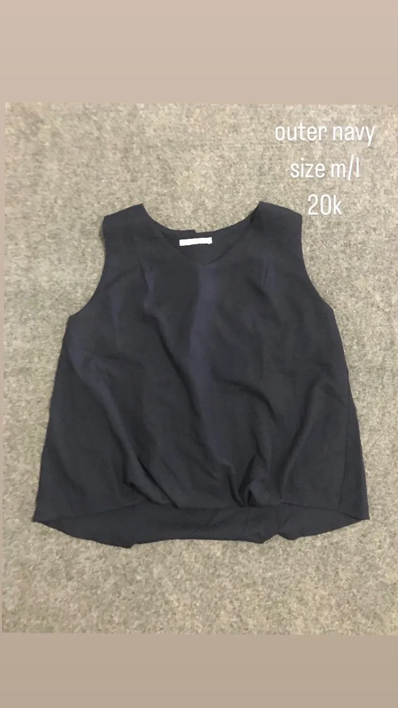 outer / vest navy photo 1
