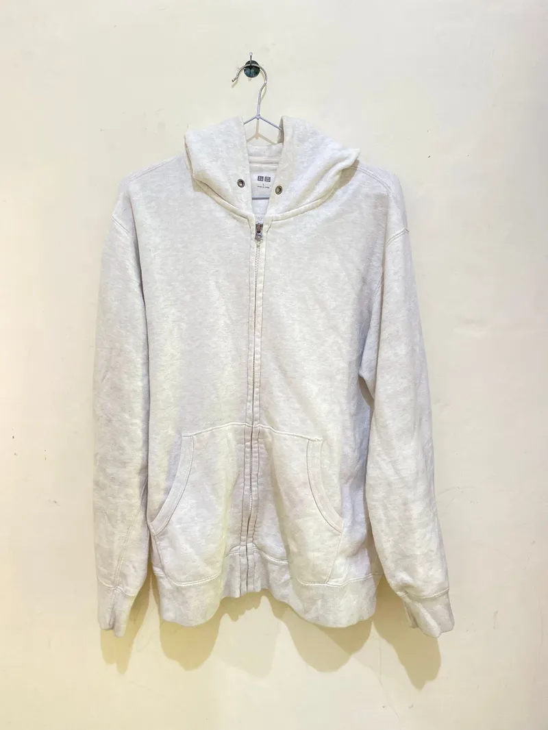 Uniqlo Casual Hoody Pria gray photo 1