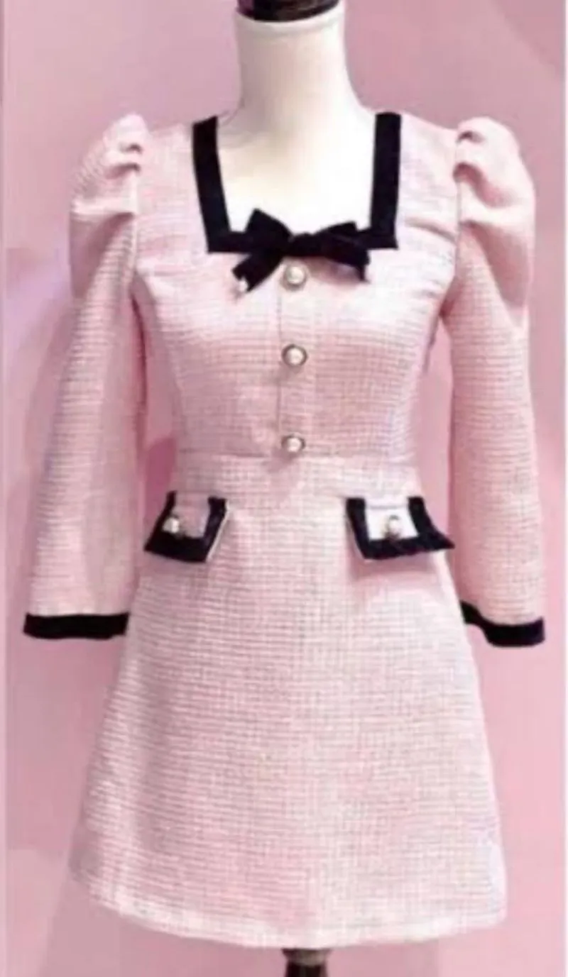  coquette dress pink korea  photo 1