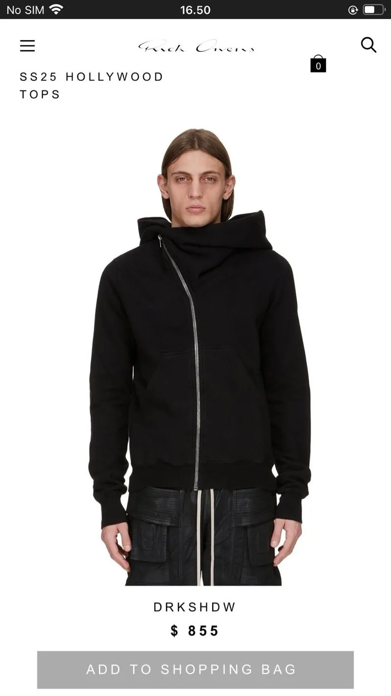 RICK OWENS DRKSHDW DRKSHDW Mountain Hoodies In Black photo 1