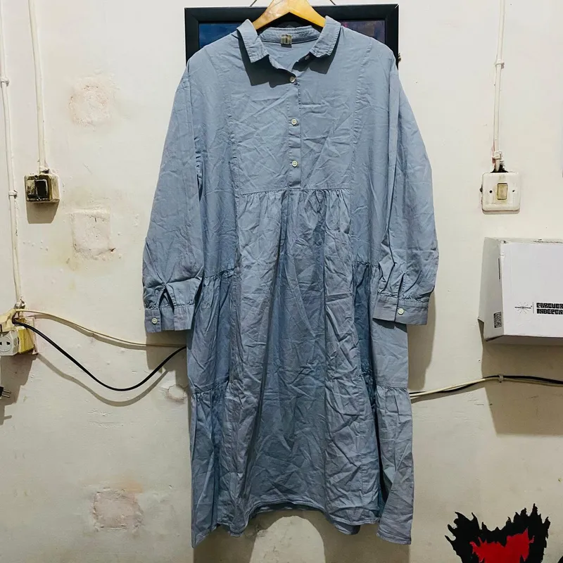 Casual Maxi dress Wanita blue photo 1