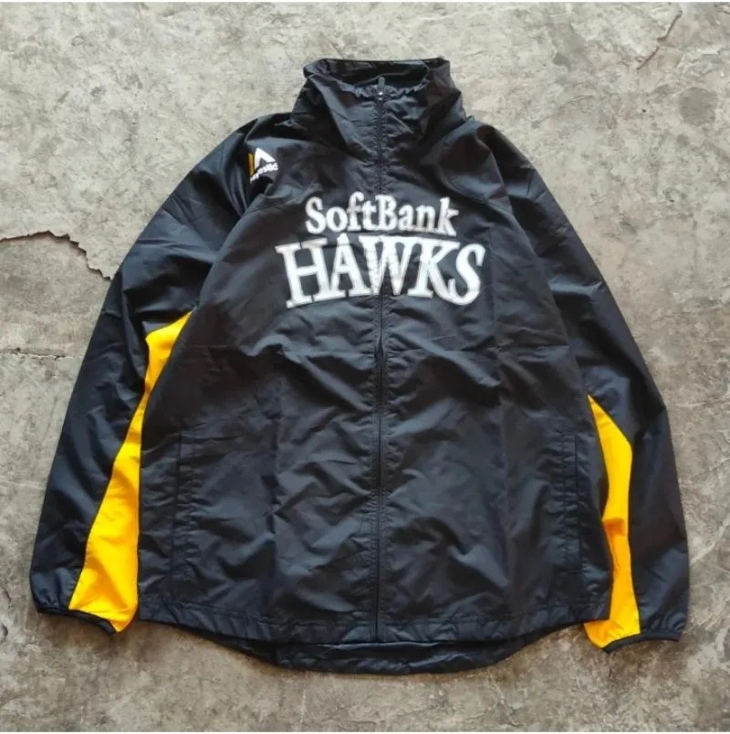 JAKET SOFT BANK HAWKS MAJESTIC ATHLETIC - Preloved