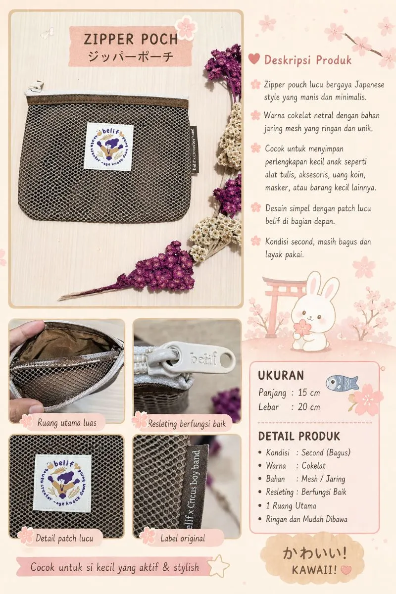 dompet jaring berzipper photo 1