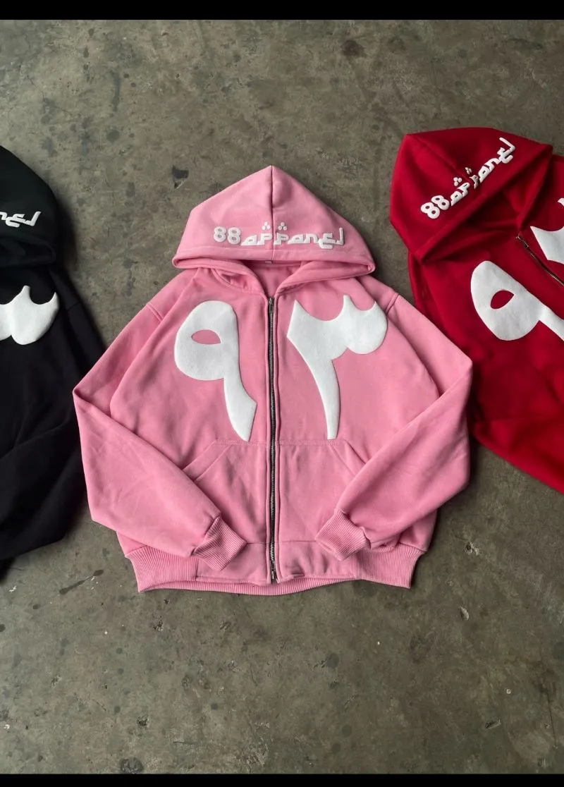 Hoodie 88 Apparel warna pink