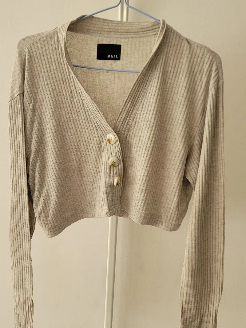 Avgal crop knit cardigan  photo 1