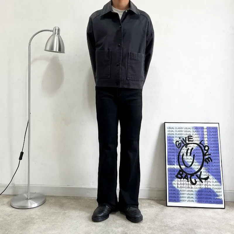 Something longpants black soft jeans, Boot Cut Fit photo 1