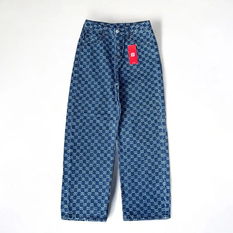 Gucci Luxury Wide leg jeans Wanita blue photo 1