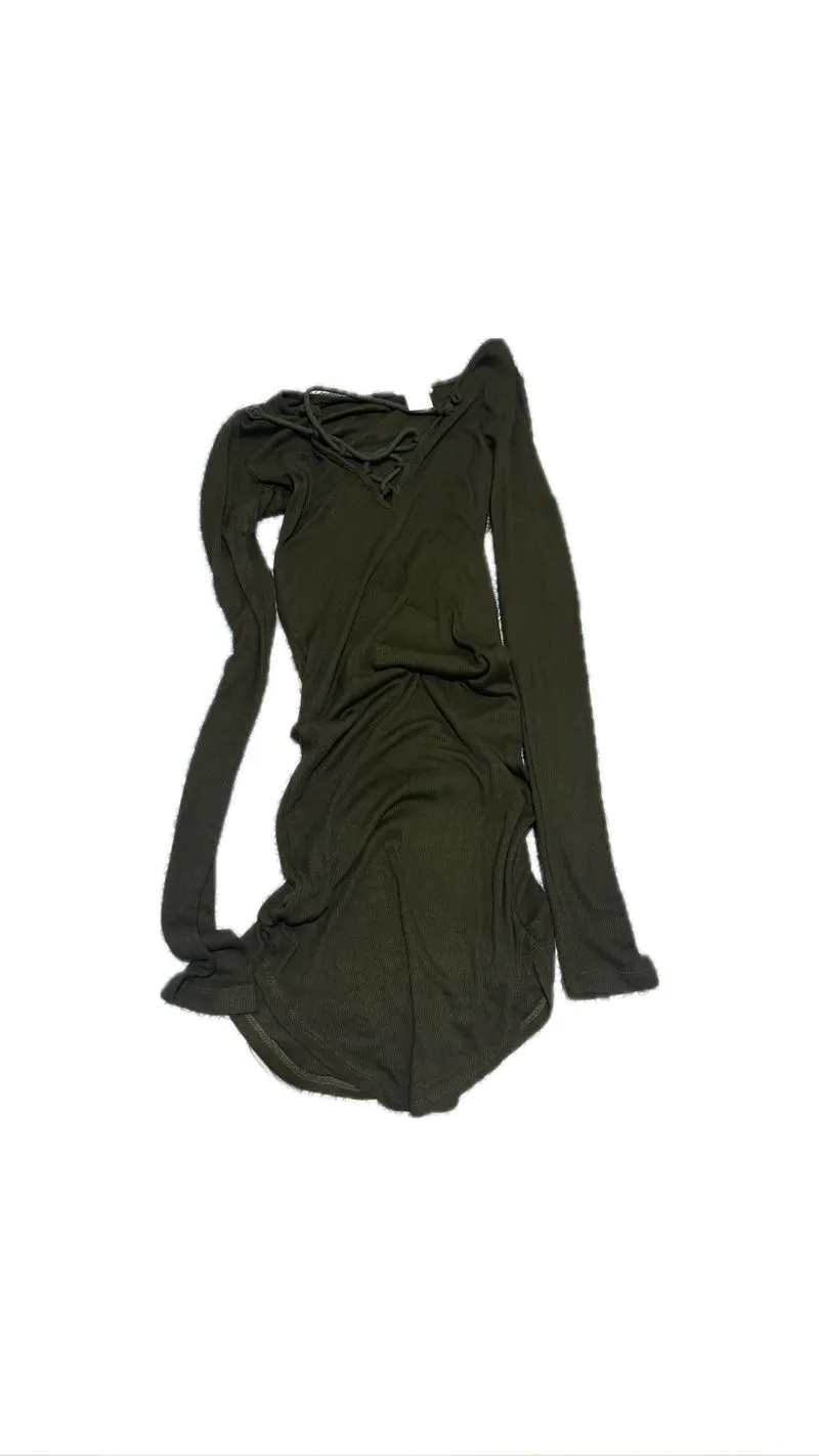 Weat Seal | green army dress photo 1