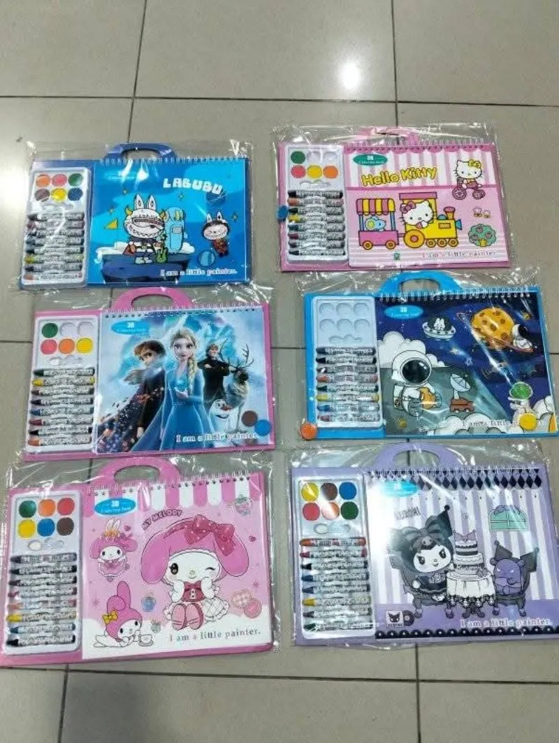 Crayon set buku Gambar  photo 1