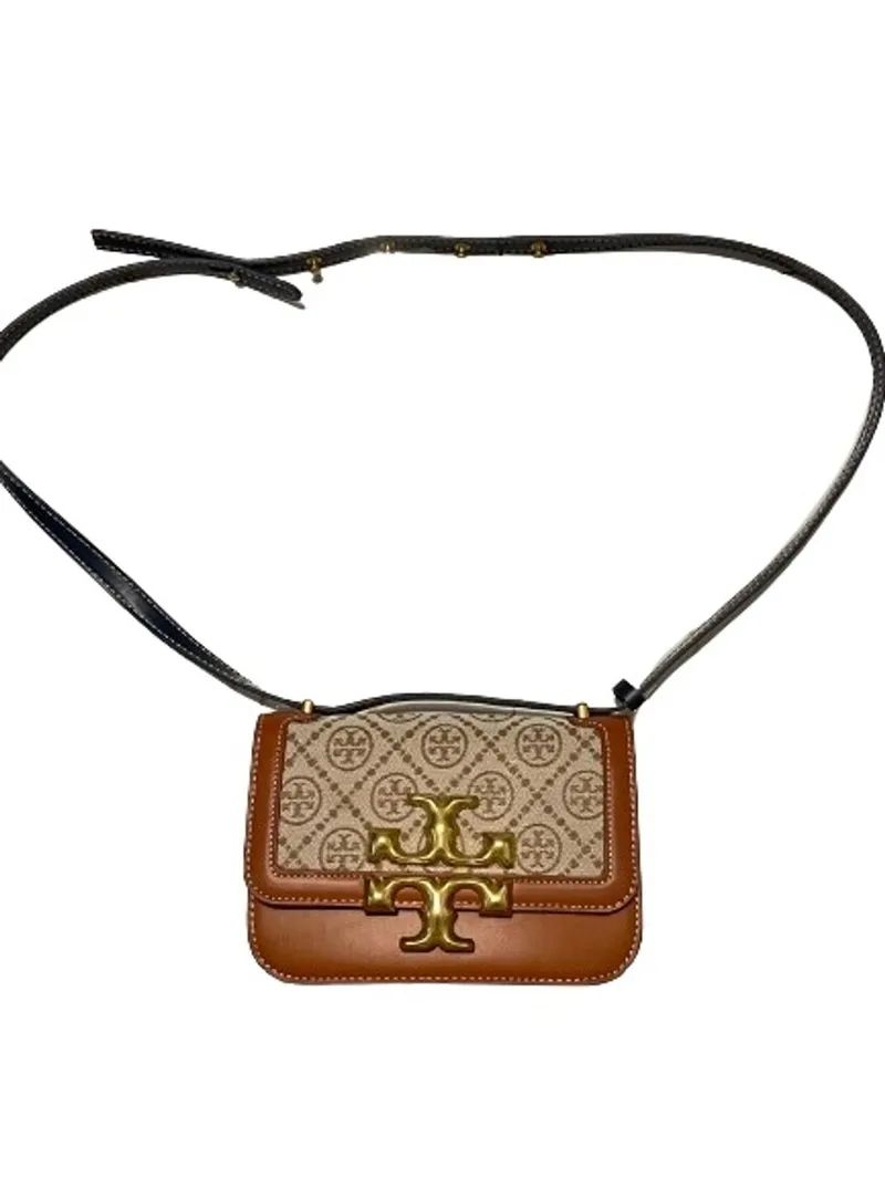 Tory Burch Minimalist Casual Shoulder bag Wanita navy brown photo 1