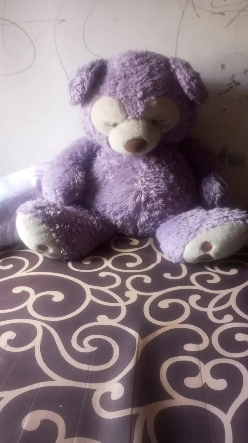 Boneka Teddy Bear Ungu Jumbo