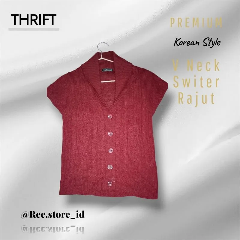 V NECK Sweater Rajut photo 1