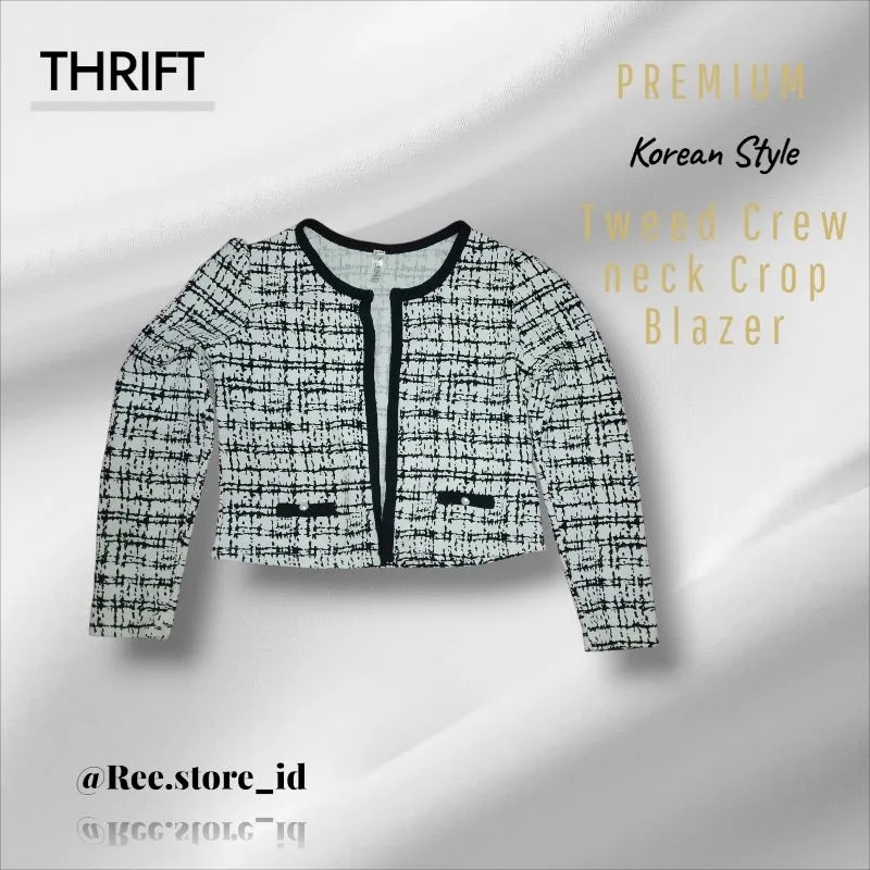 Crew neck crop Blazer photo 1