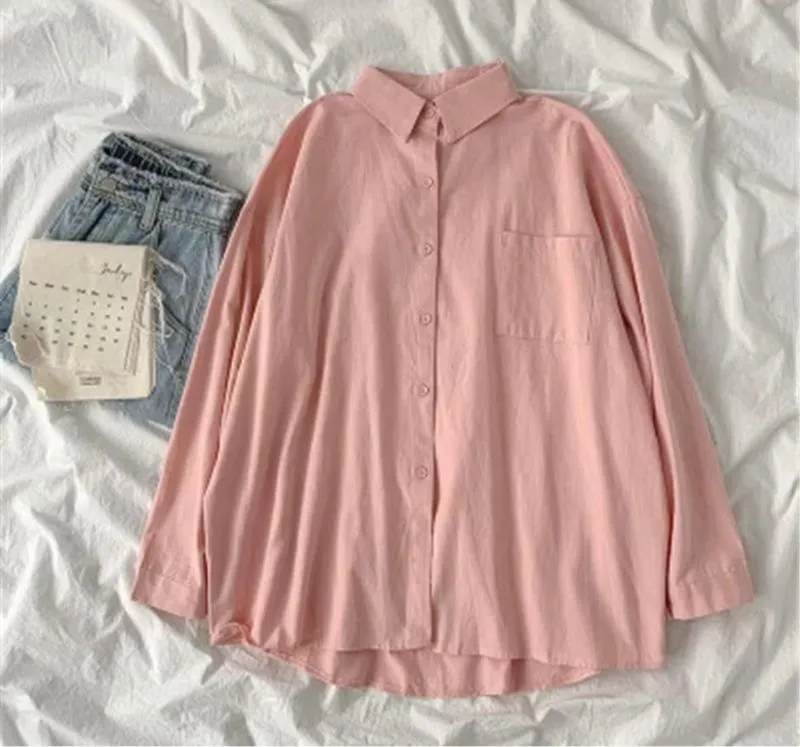 kemeja warna pink photo 1