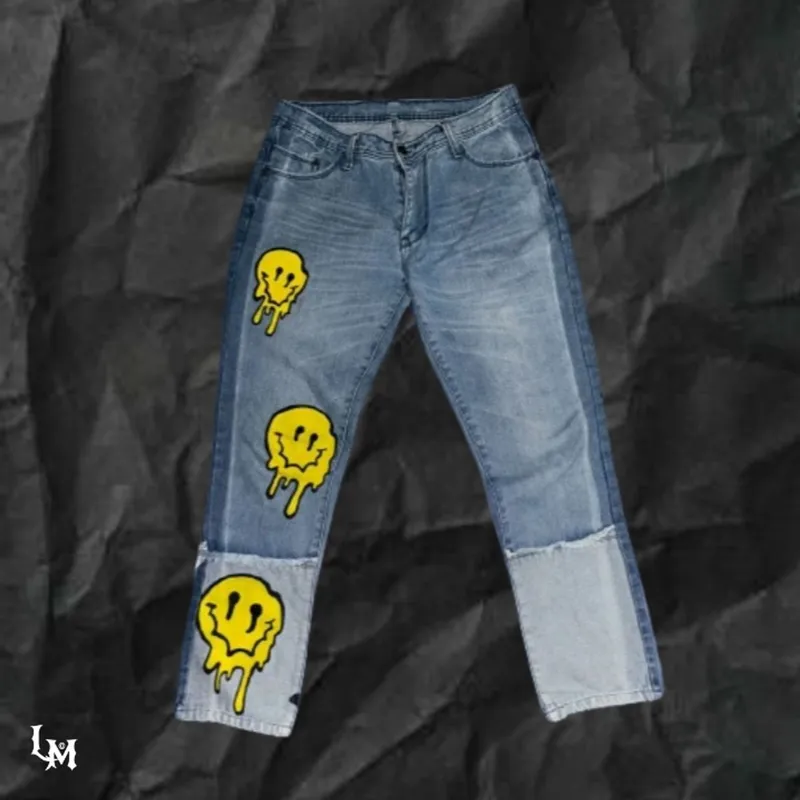 Stradivarius Y2K Reworked Boyfriend jeans Wanita multicolor photo 1