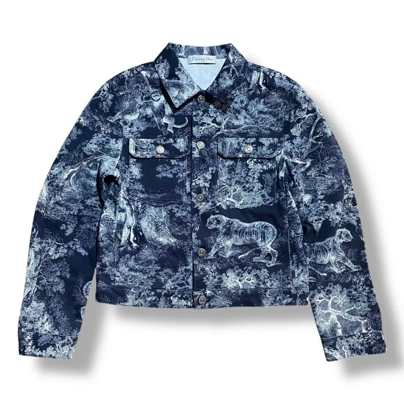 Christian Dior Tiger Denim Jacket Women Preloved