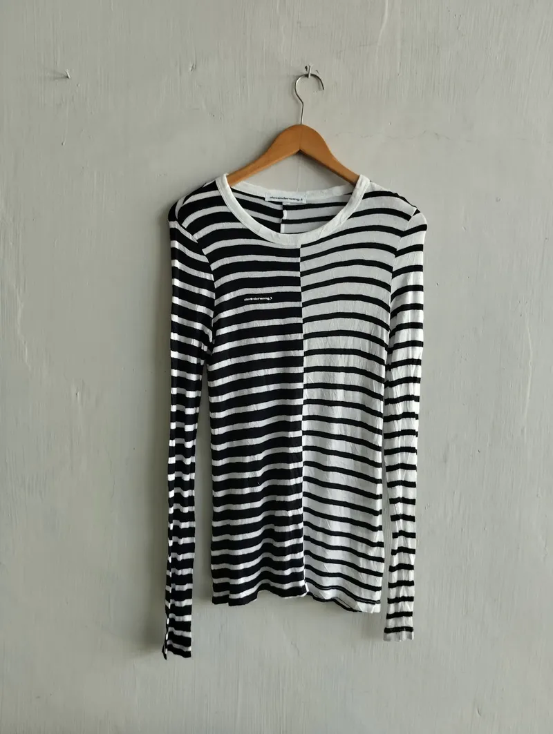 Alexander Wang Casual Sweatshirt Wanita white black photo 1