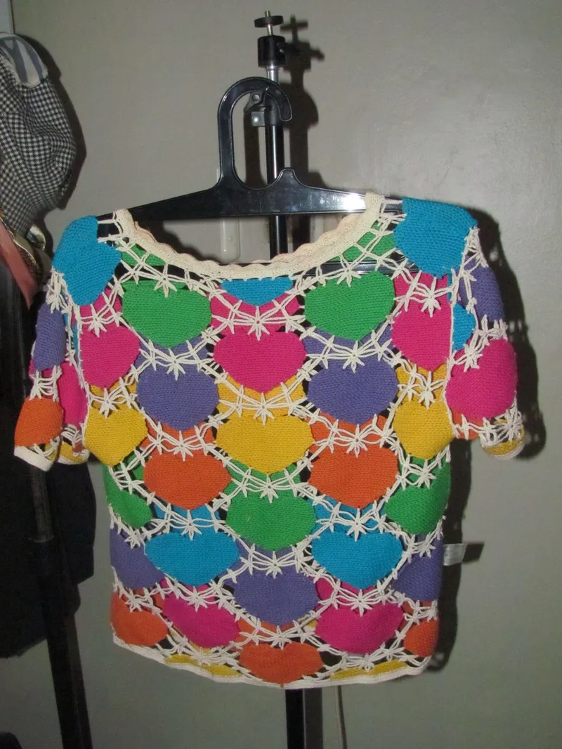 Avant Garde Reworked T-shirt Wanita pink yellow photo 1