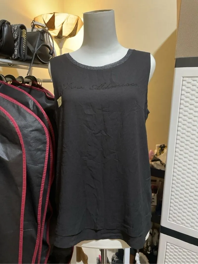 Bluse black top photo 1