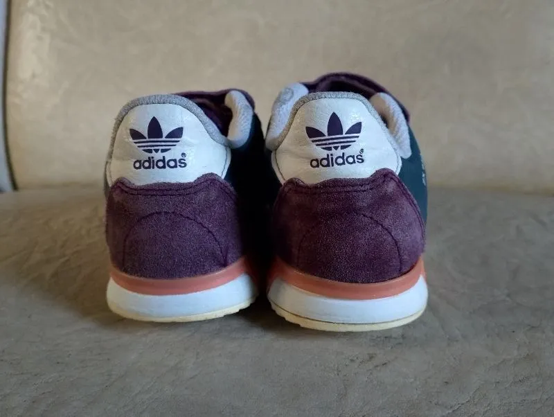 ゴーさん Adidas Zx 850 Burgundy Pics Фирменные Кроссовки из Натуральной