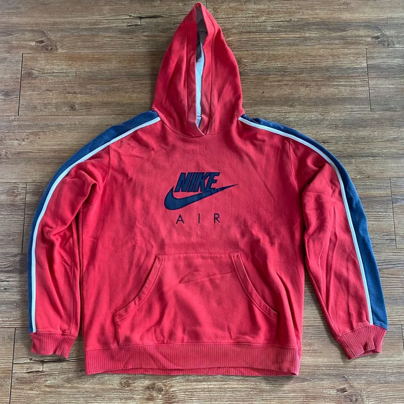 Nike Vintage Streetwear Hoody Pria navy red photo 1
