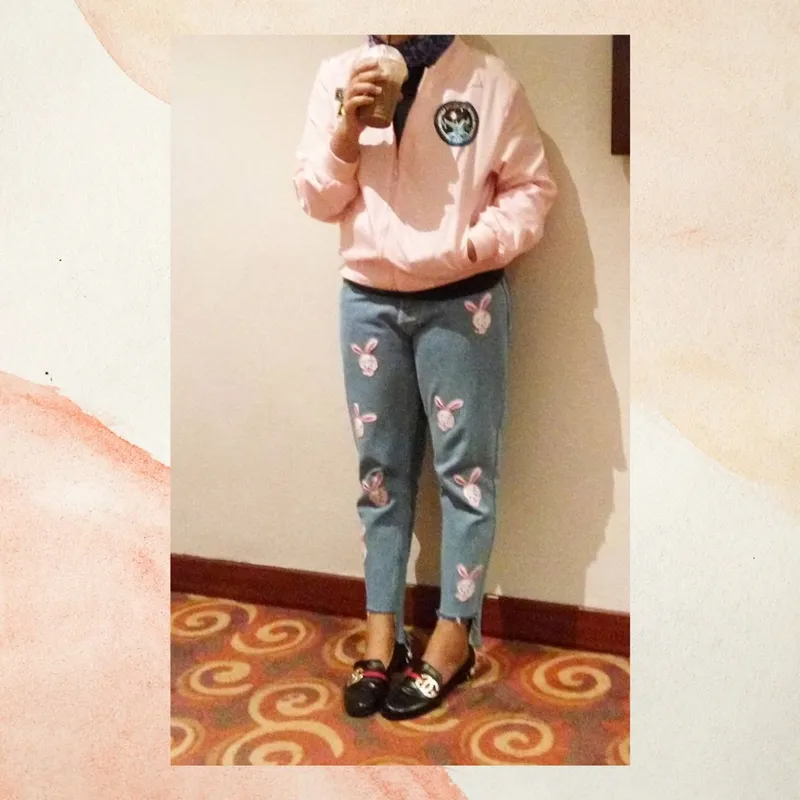 Bunny unfinished jeans by abia's project photo 1