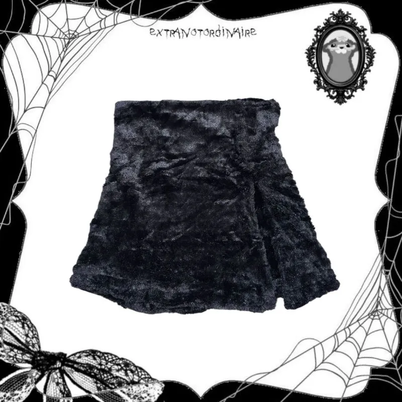 Y2K Gyaru Fur Skirt photo 1