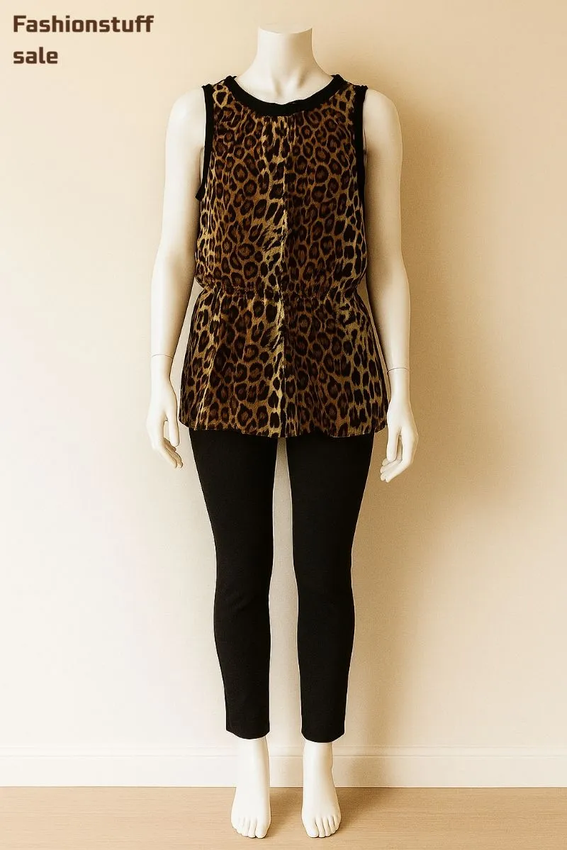 Blouse leopard ZARA BASIC photo 1