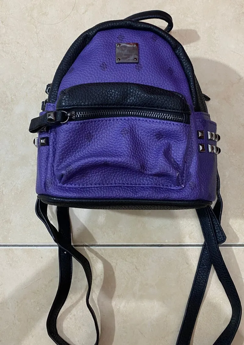 Vintage Casual Backpack Wanita purple photo 1