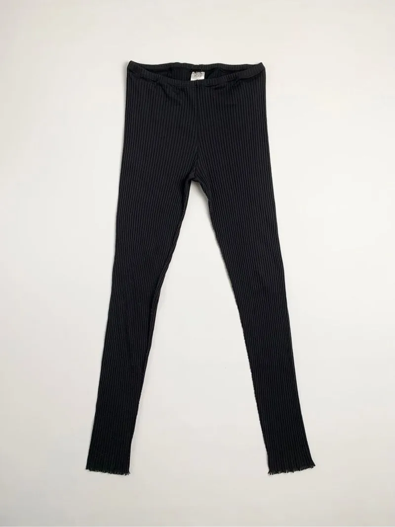 Y2k Pleats Please Leggings By Issey Miyake Black Emo Hot photo 1