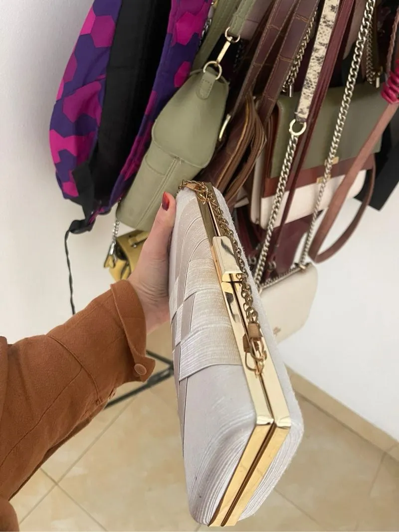 clutch bag grey photo 1