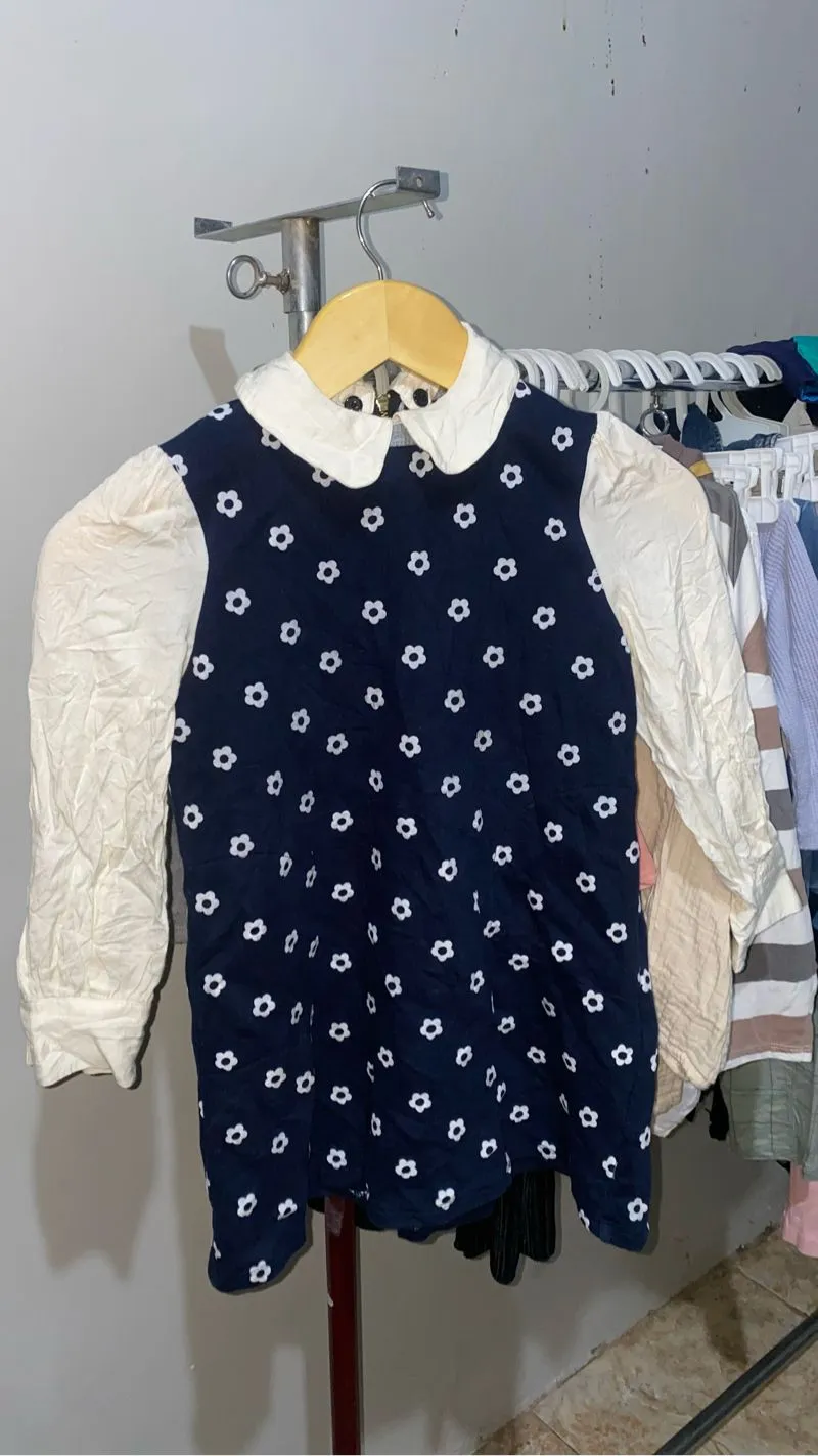Dress anak perempuan motif bunga-bunga photo 1