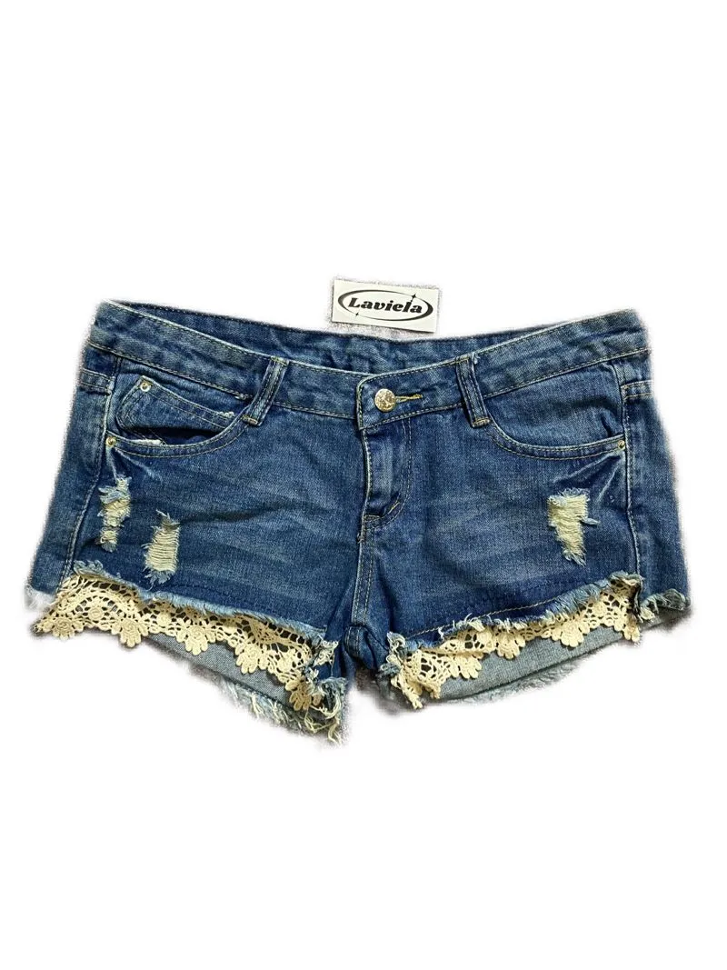 Jeans with Lace Hotpants  photo 1